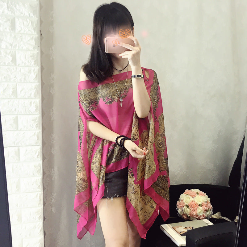 Long-sleeved Bohemian Cover Up