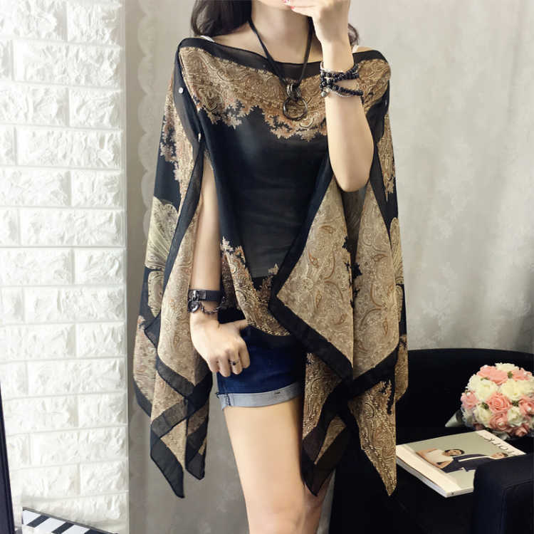 Long-sleeved Bohemian Cover Up