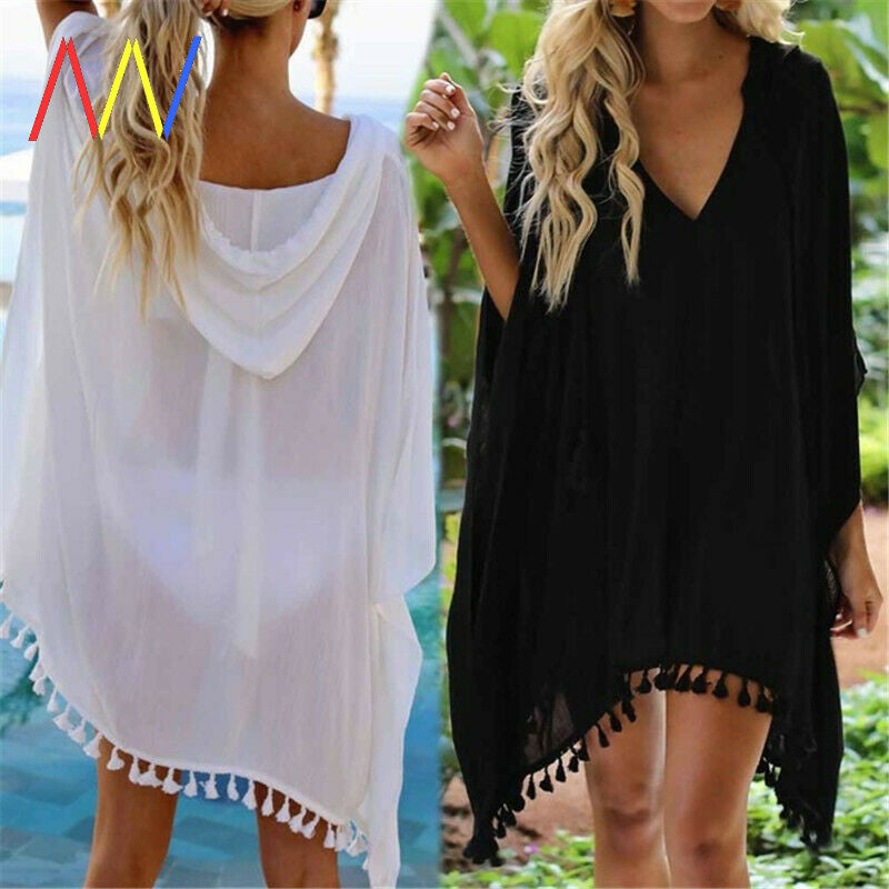 Hooded Top Beach Sunscreen Cover Up