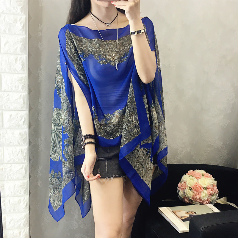 Long-sleeved Bohemian Cover Up