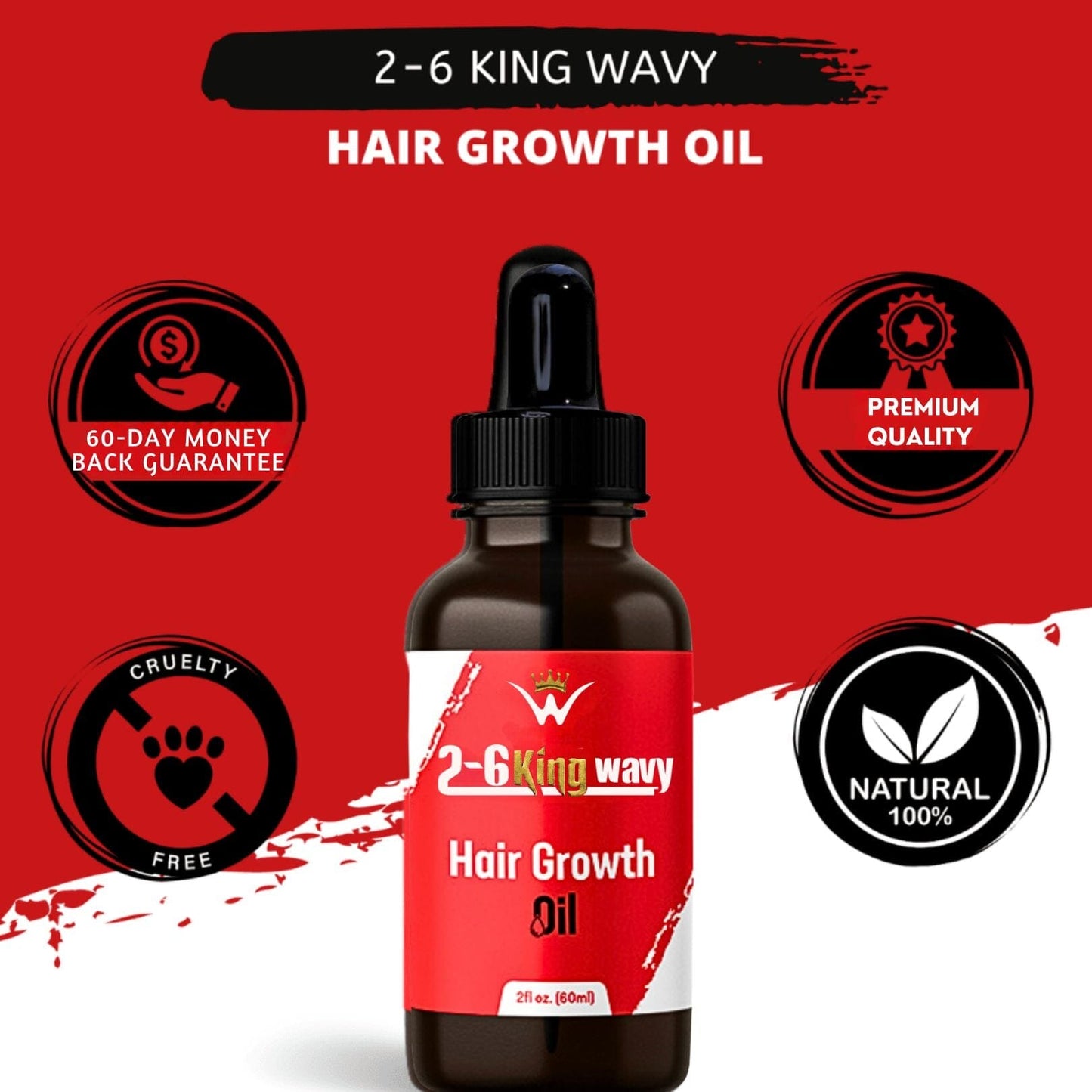 Hair Growth Oil 2oz Premium Quality