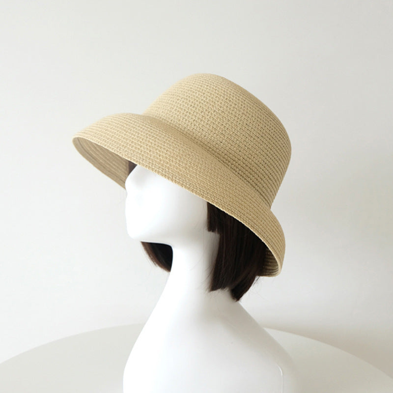 Retro French Large Brim Sunshade Straw Hat