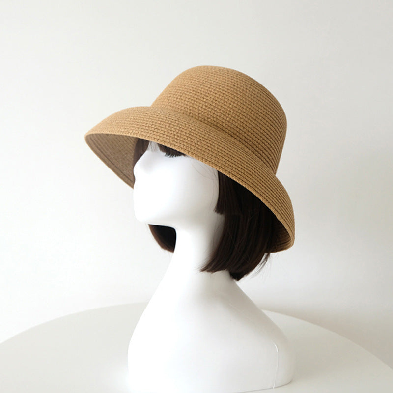 Retro French Large Brim Sunshade Straw Hat