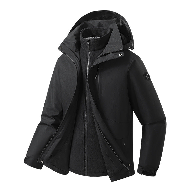 Womens Detachable 3-in-1 Hardshell Jacket Coats