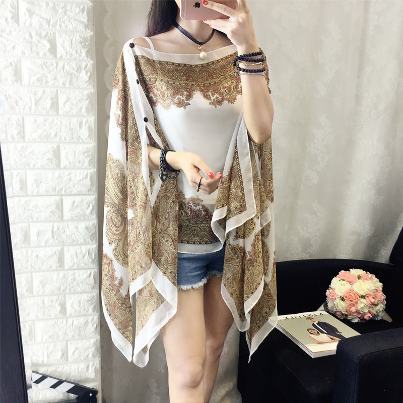 Long-sleeved Bohemian Cover Up