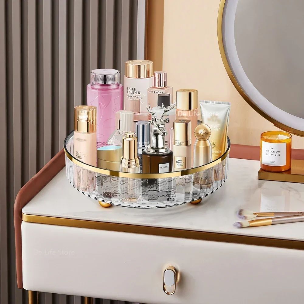 Crystal-Clear 360° Rotating Luxury Organize