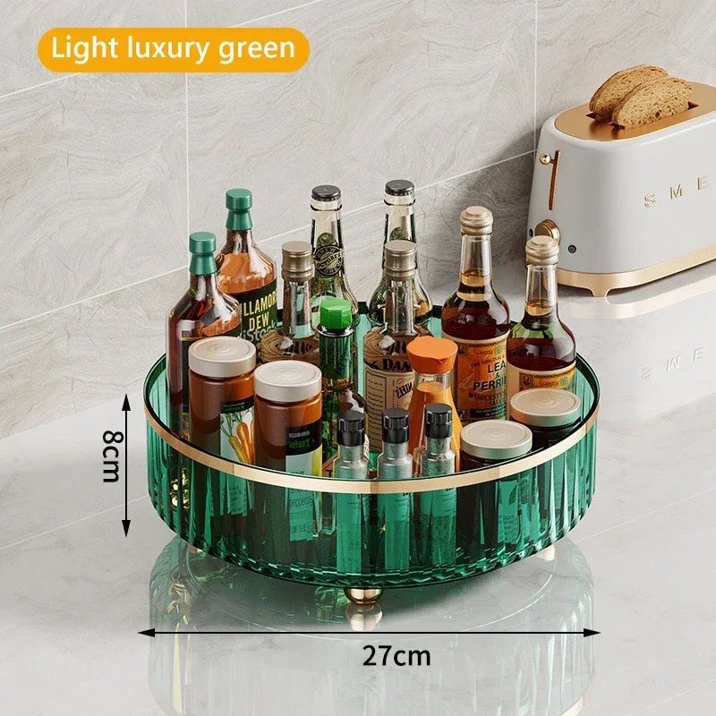 Crystal-Clear 360° Rotating Luxury Organize
