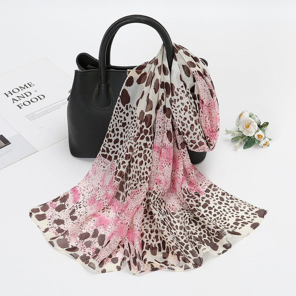 Thin Chiffon Silk Scarf