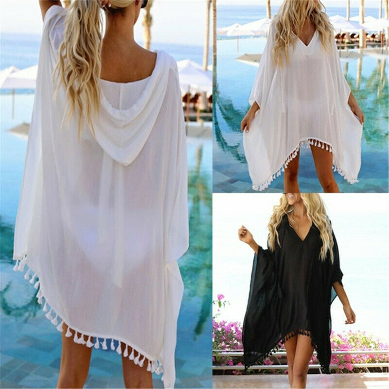 Hooded Top Beach Sunscreen Cover Up