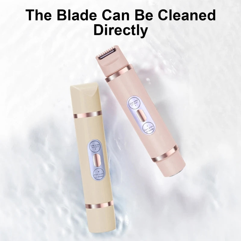 Dual-Head Electric Shaver for Women – Painless, Smooth, and Versatile Hair Removal