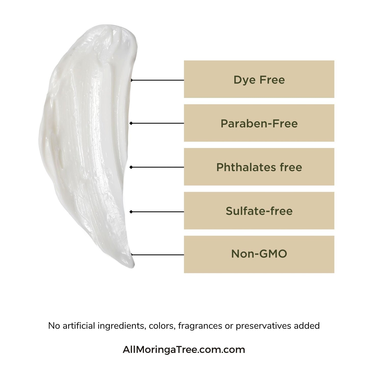 All Natural Moringa Face Cream – Lightweight Moisturizer for Sensitive Skin – Hydrating & Nourishing Formula