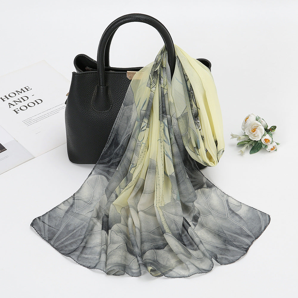 Thin Chiffon Silk Scarf