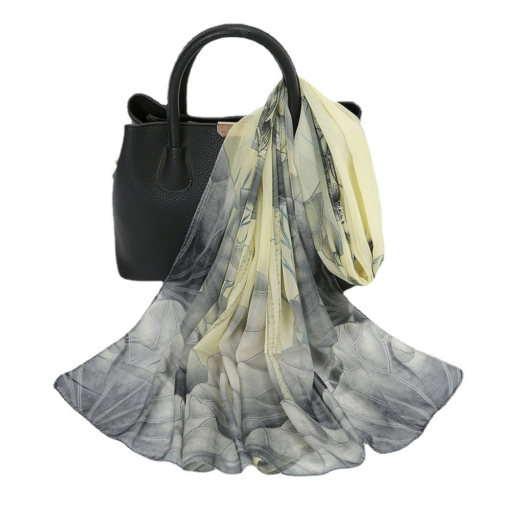 Thin Chiffon Silk Scarf