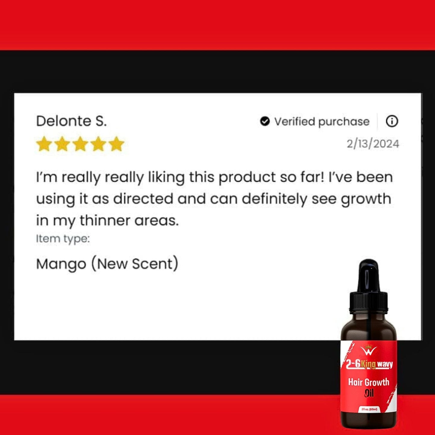 Hair Growth Oil 2oz Premium Quality