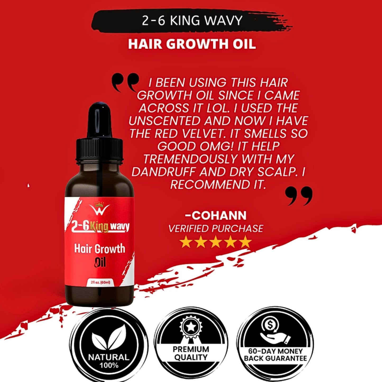 Hair Growth Oil 2oz Premium Quality