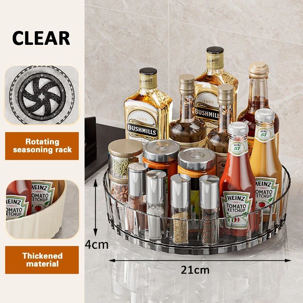 Crystal-Clear 360° Rotating Luxury Organize