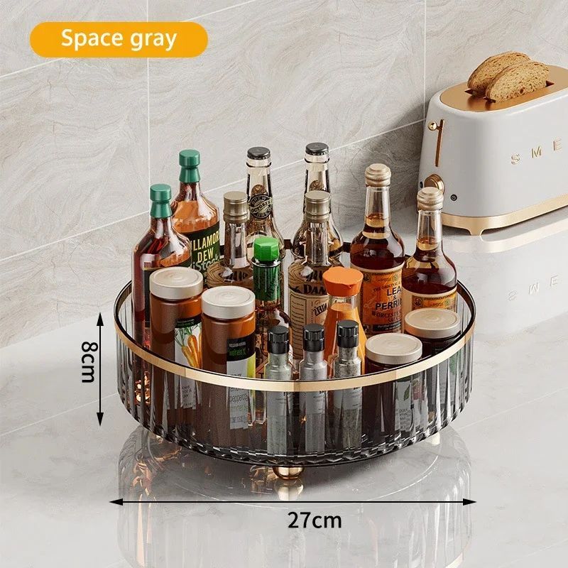 Crystal-Clear 360° Rotating Luxury Organize