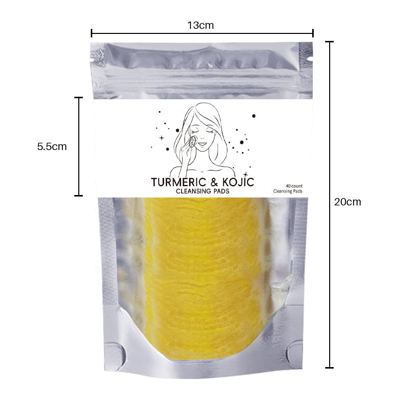 Turmeric Exfoliating Cleansing Pads and Compressed Facial Sponges Skin Care Tools For Face