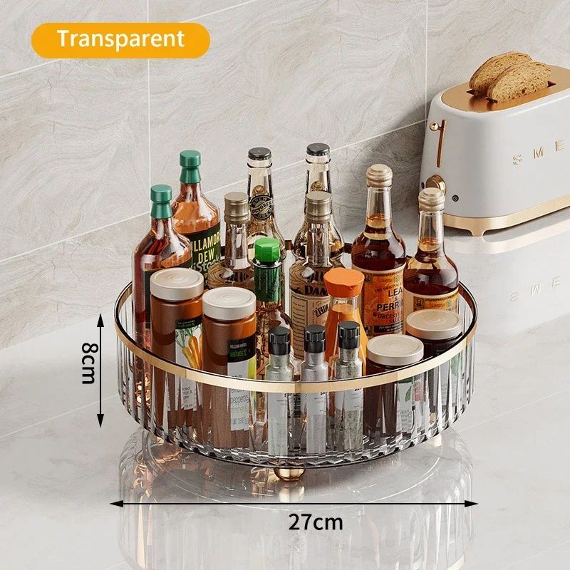 Crystal-Clear 360° Rotating Luxury Organize