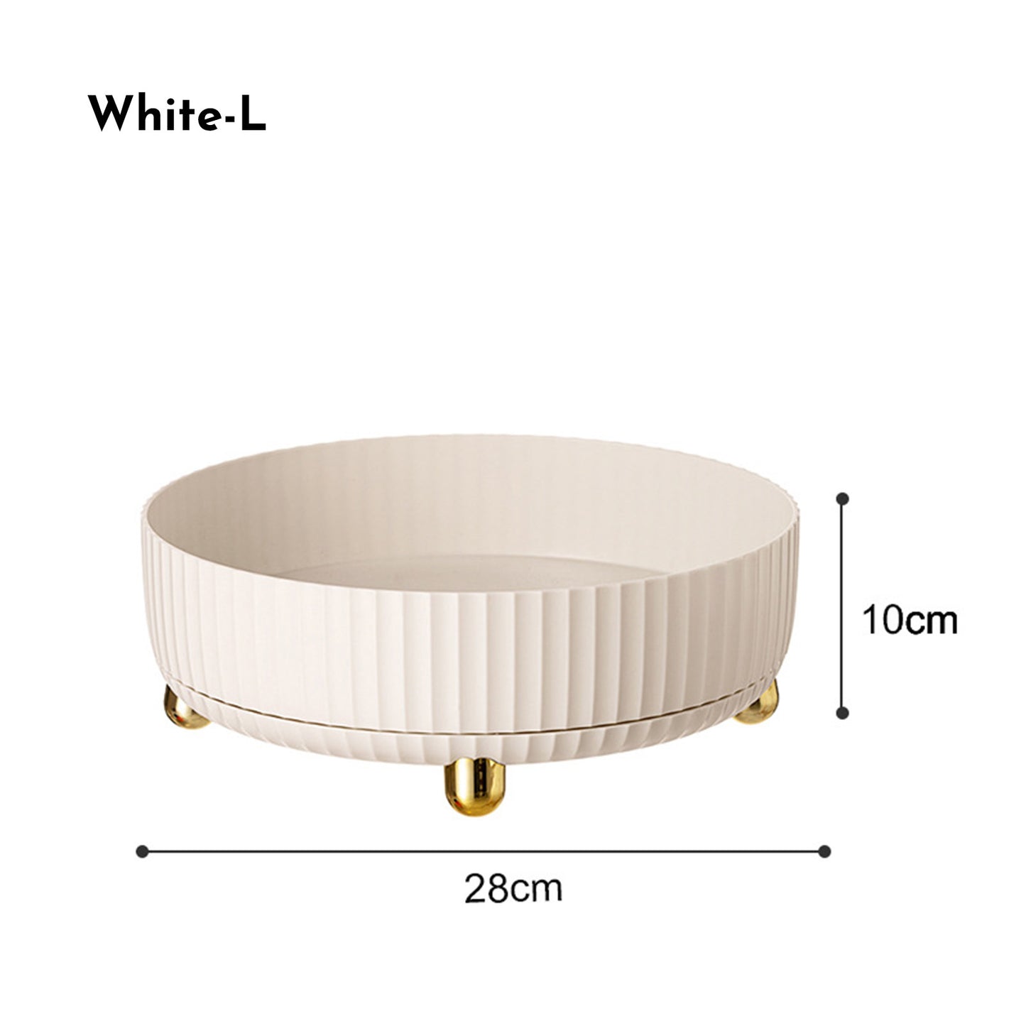 360° Rotating Makeup & Perfume Organizer Tray – Elegant, Versatile, and Easy to Use