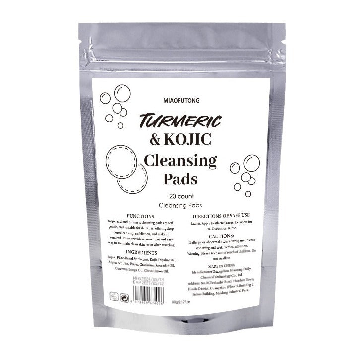 Turmeric Exfoliating Cleansing Pads and Compressed Facial Sponges Skin Care Tools For Face