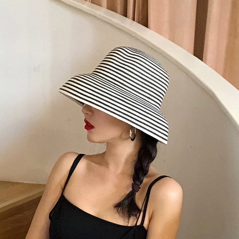 Retro French Large Brim Sunshade Straw Hat