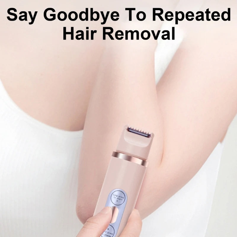 Dual-Head Electric Shaver for Women – Painless, Smooth, and Versatile Hair Removal