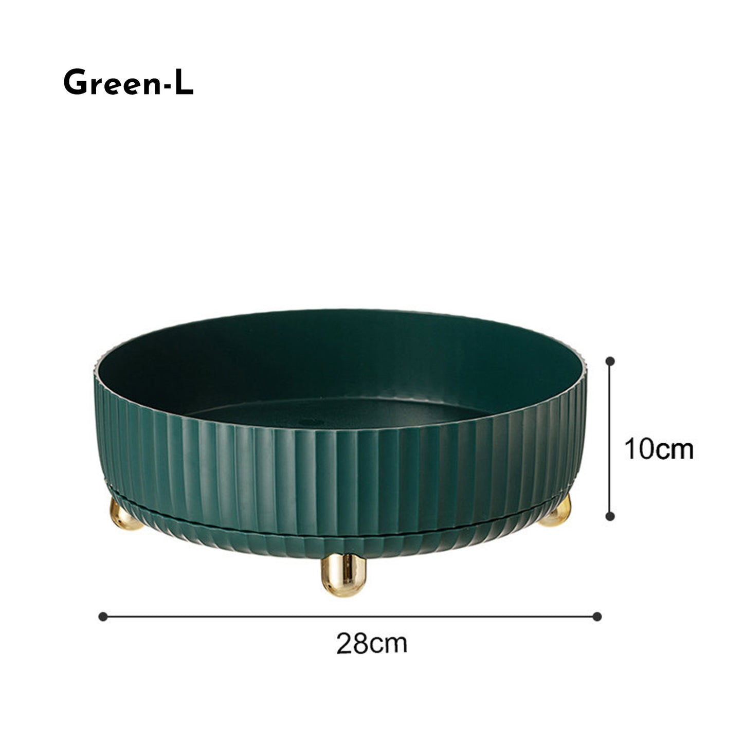 360° Rotating Makeup & Perfume Organizer Tray – Elegant, Versatile, and Easy to Use